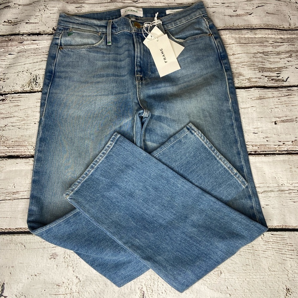 NWT Frame Denim Lehigh Straight Jeans Size 26 - Picture 8 of 11